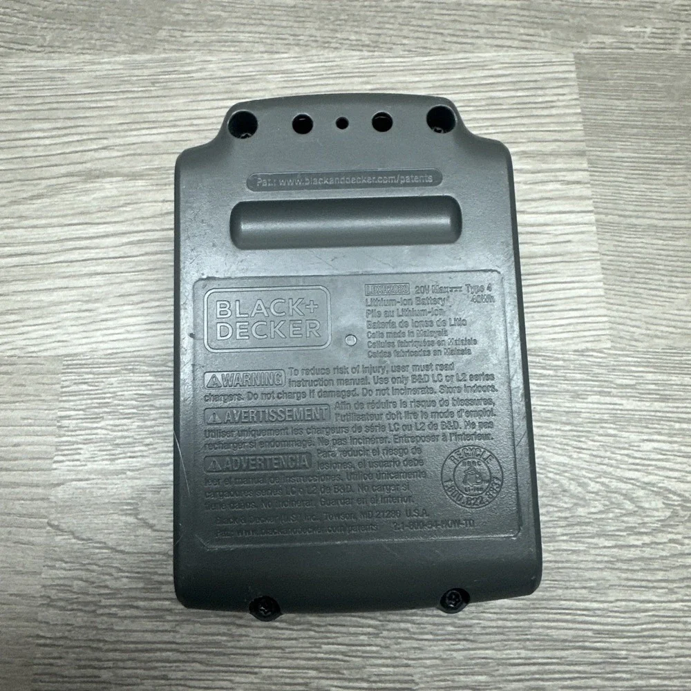 20V 2.0Ah For‎ Black and Decker LBXR2020 20 Volt MAX Lithium